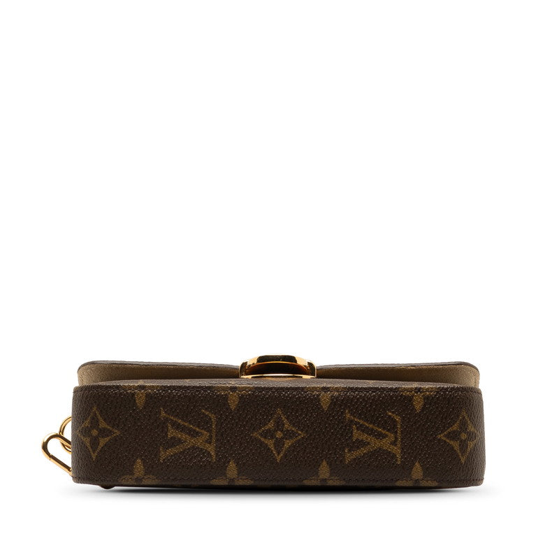 Louis Vuitton Monogram Pouch Ragune Glasses Case M60008 Brown PVC Leather  Louis Vuitton