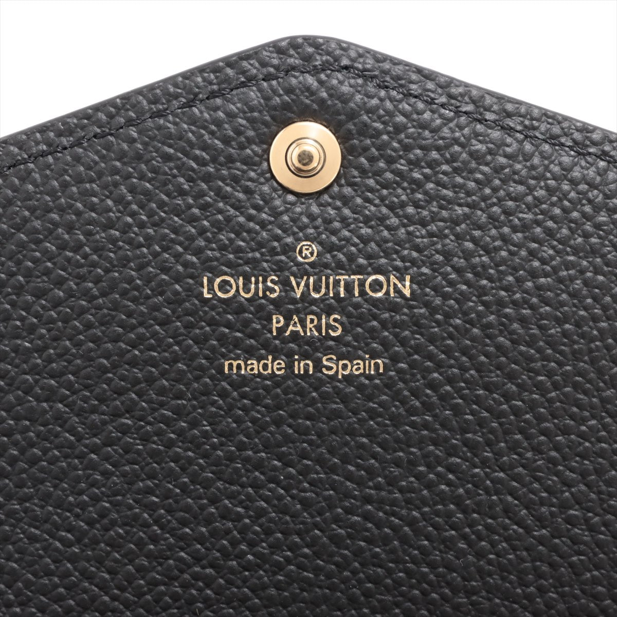 Louis Vuitton Bi-Color Monogram Implant Portefolio Sarah M80496 Noneir Long   Wallet