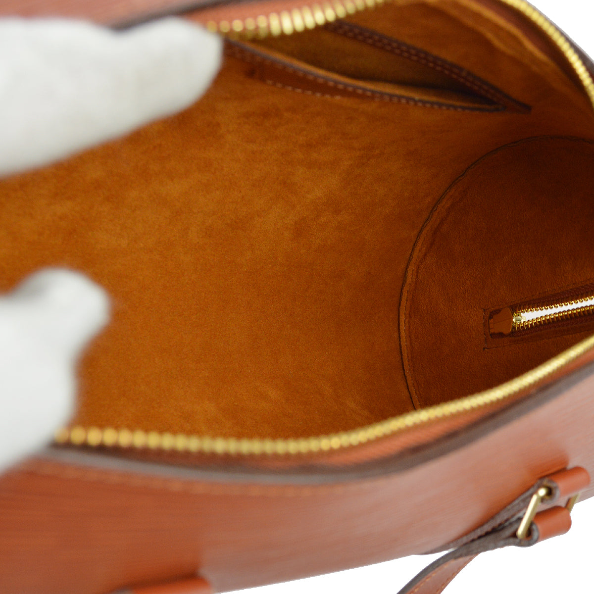 Louis Vuitton 1997 Brown Epi Soufflot Handbag M52867