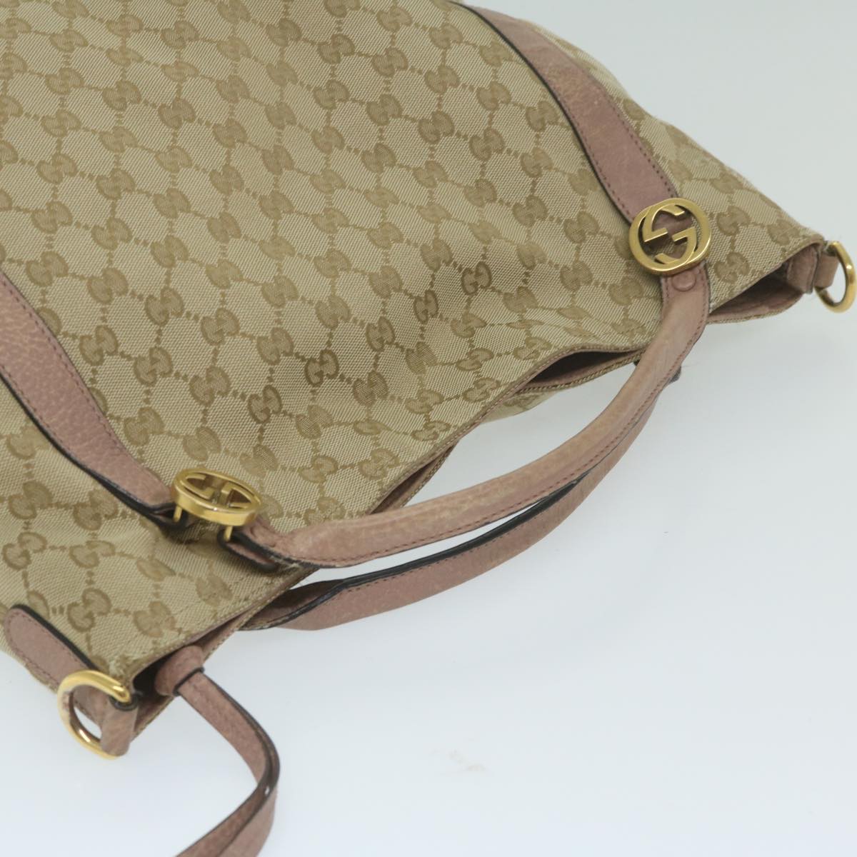 Gucci Hobo  Canvas Shoulder Bag ()