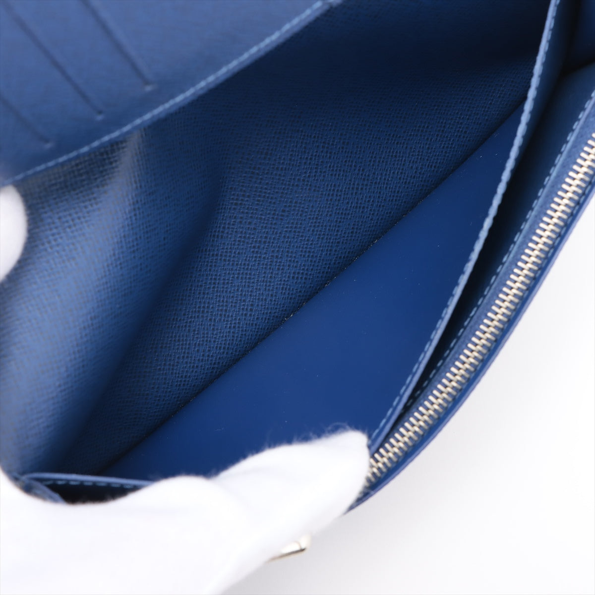 Louis Vuitton Taigaama Portfolio Braza M30297 Blue Wallet