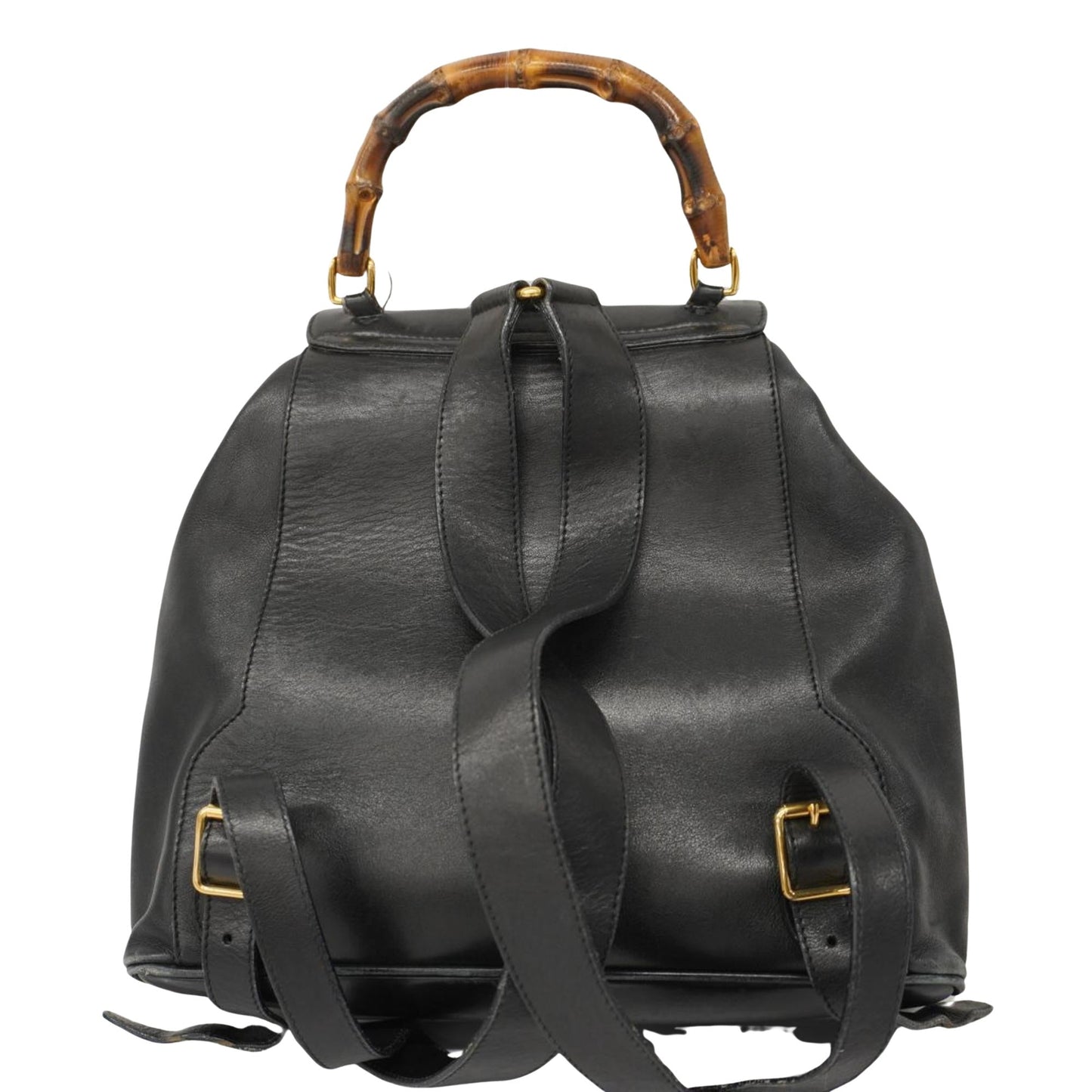 Luxury Gucci Trending 2025 Bamboo  Leather Backpack Bag ()