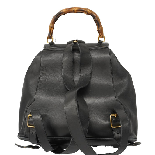 Luxury Gucci Trending 2025 Bamboo  Leather Backpack Bag ()