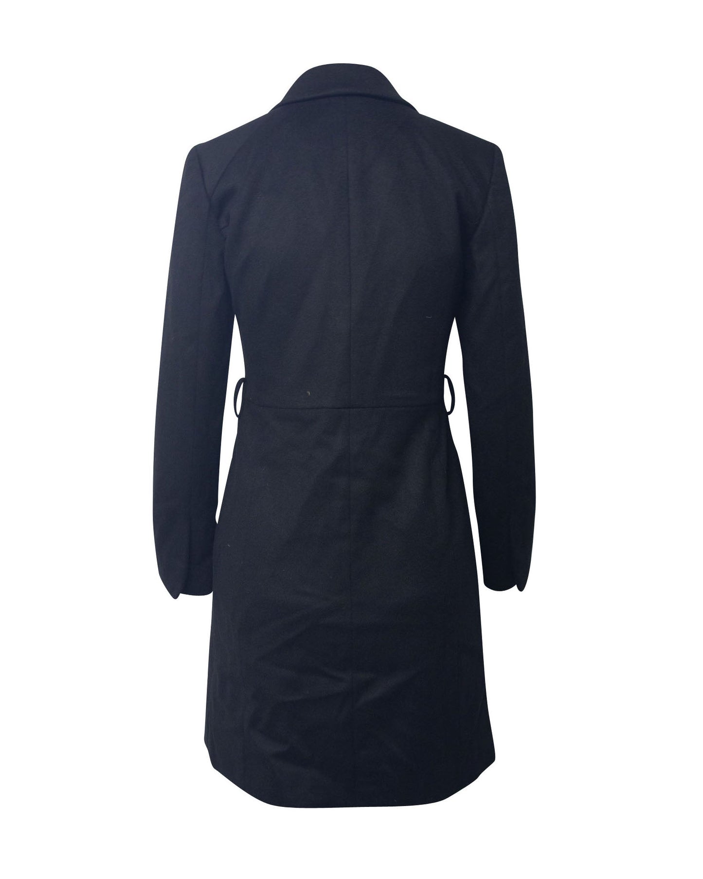 Luxury Gucci Trending 2025 Coat with Peak Lapel Collar in Black Cupro