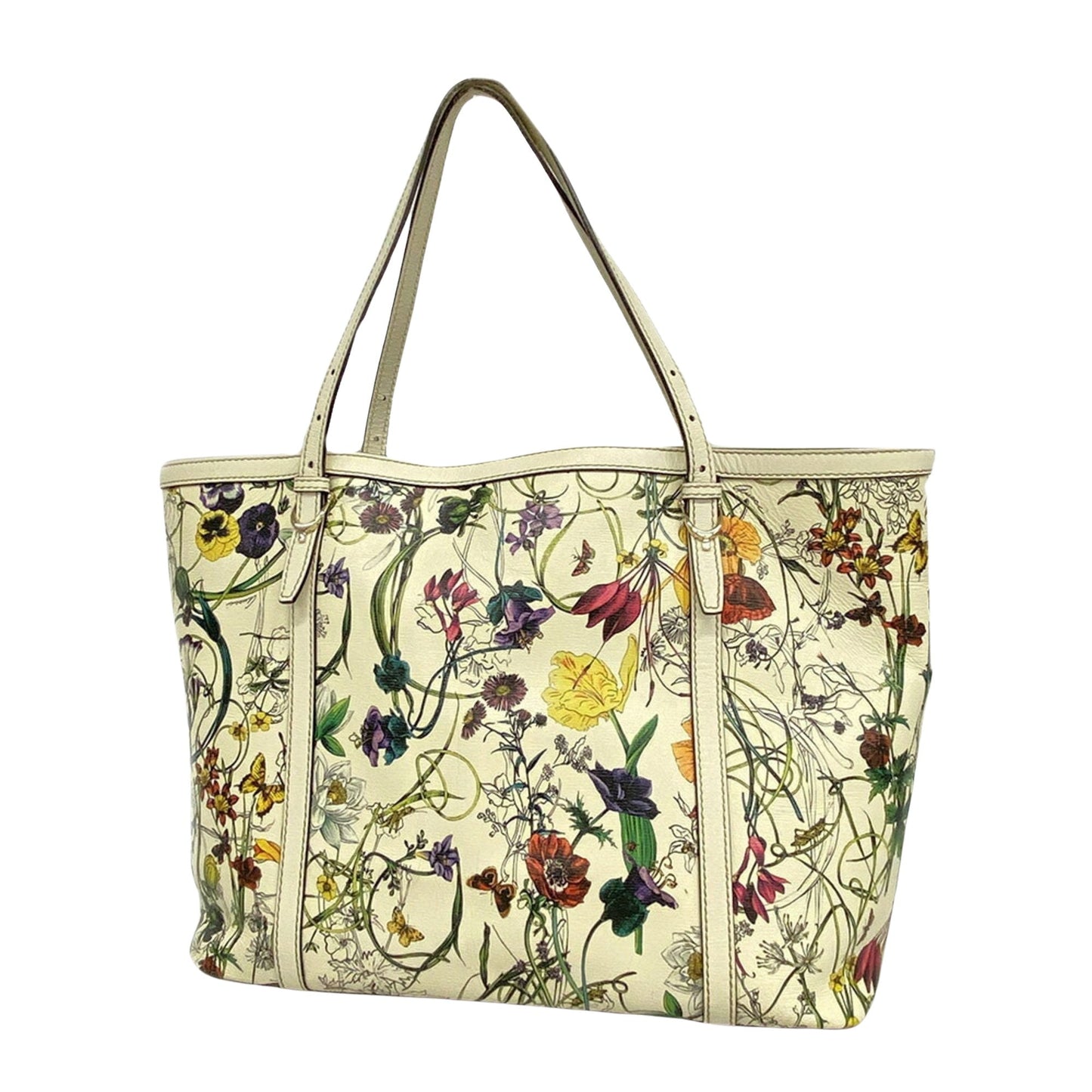 Gucci Floral  Canvas Tote Bag ()