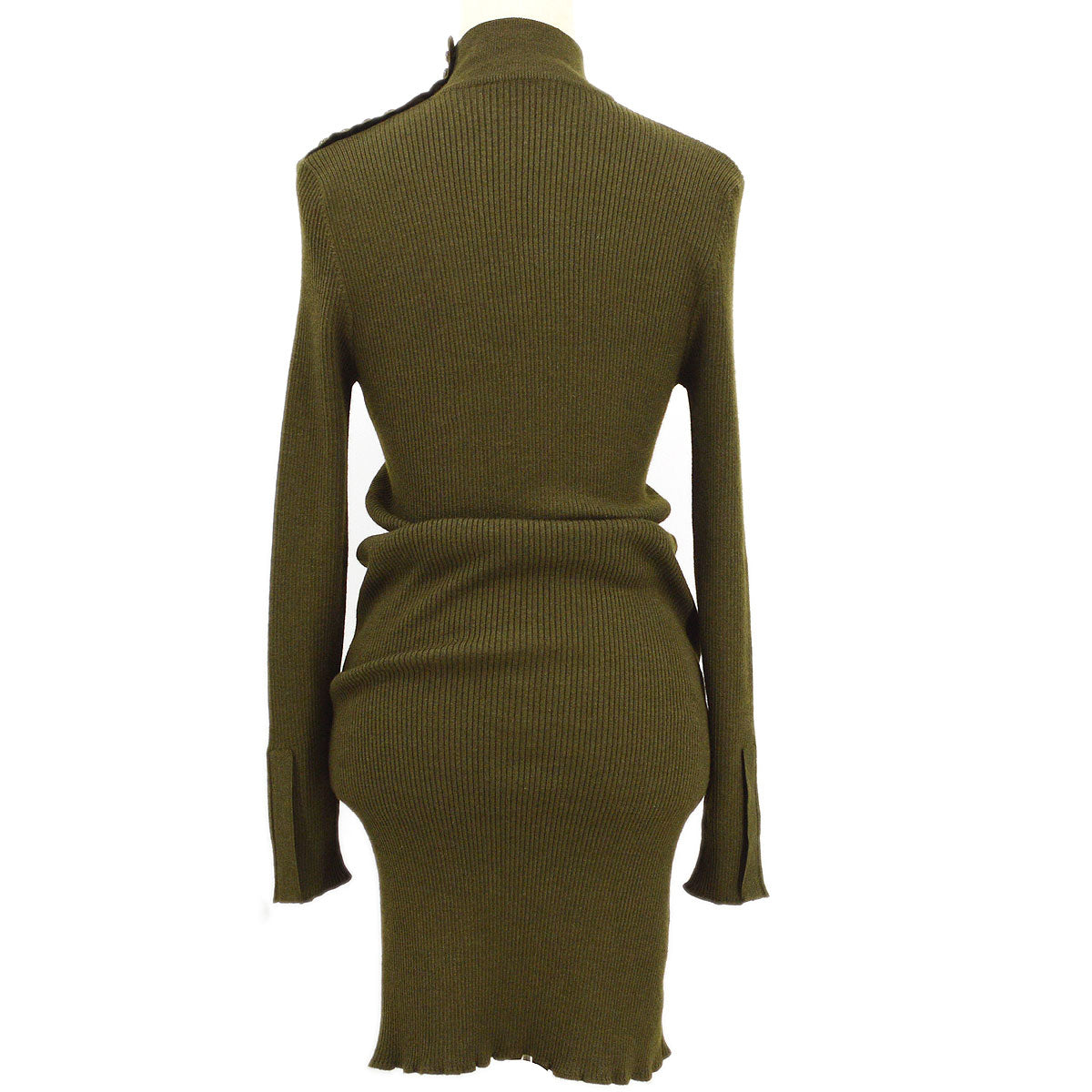 Luxury Chanel Fall 1994 ribbed cashmere dress #44