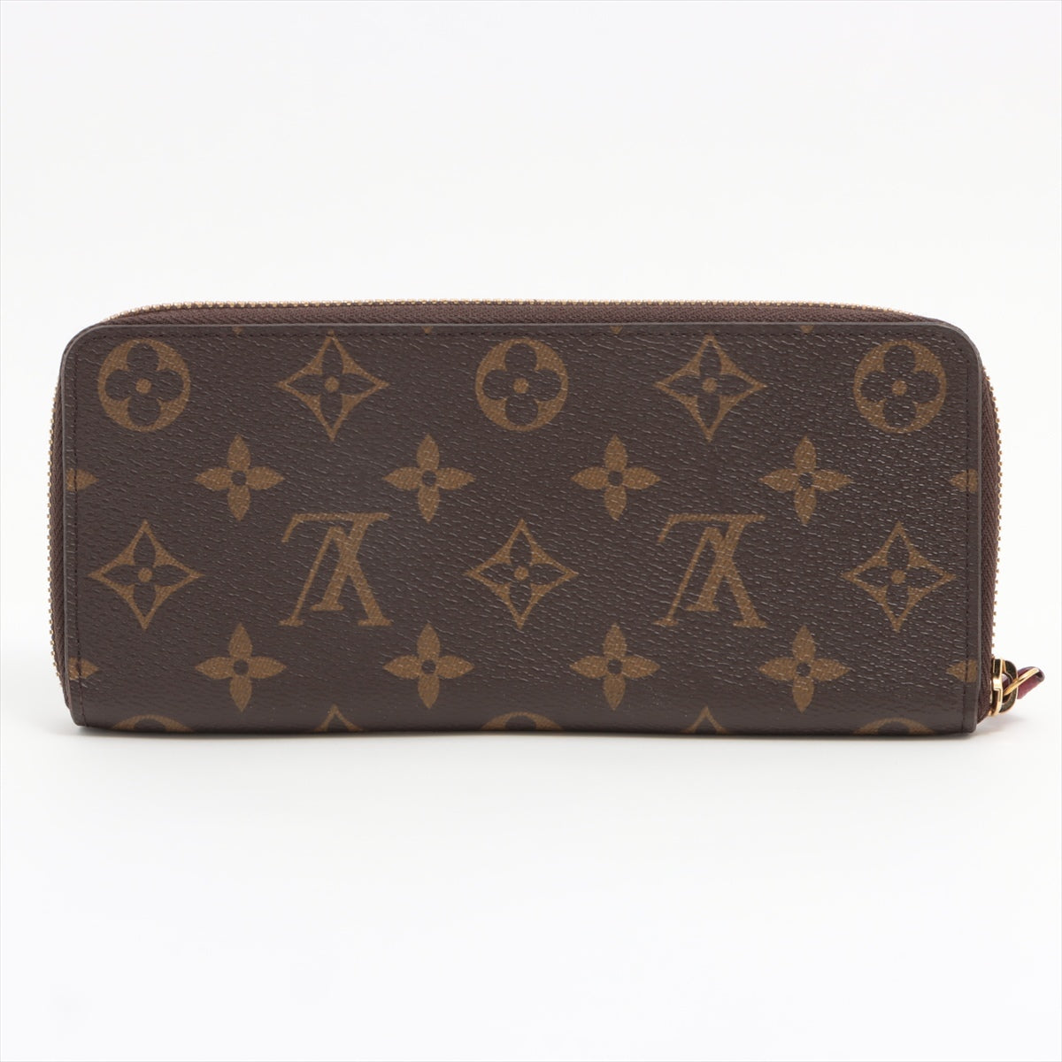 Louis Vuitton Monogram Portfolio Clemens M60742 Fuchsia Pink Round  Wallet