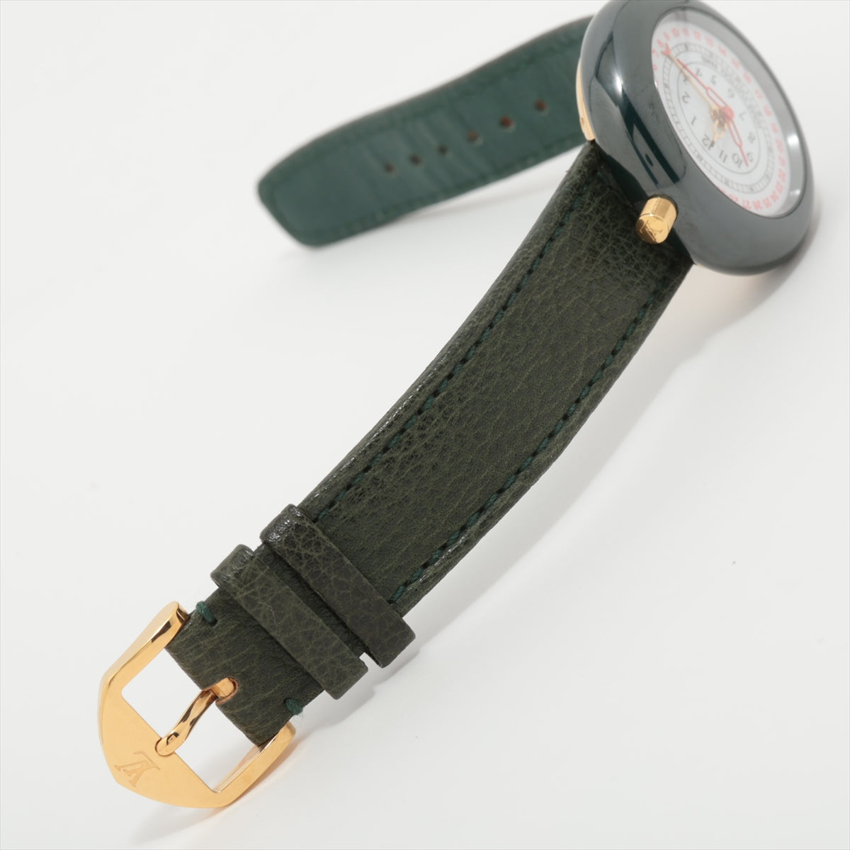 Louis Vuitton GP  Leather QZ White Writing Disc Montreal