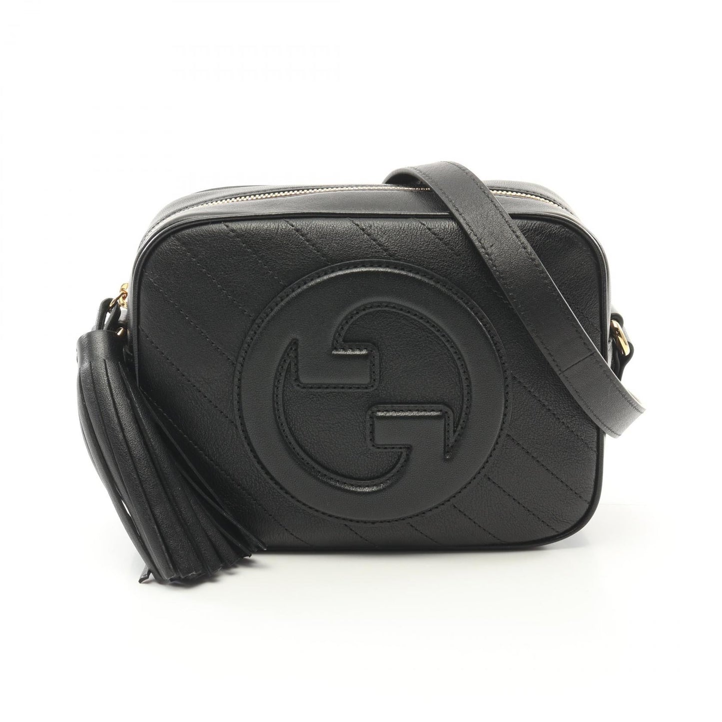 Gucci Blondie Leather Shoulder Bag Black