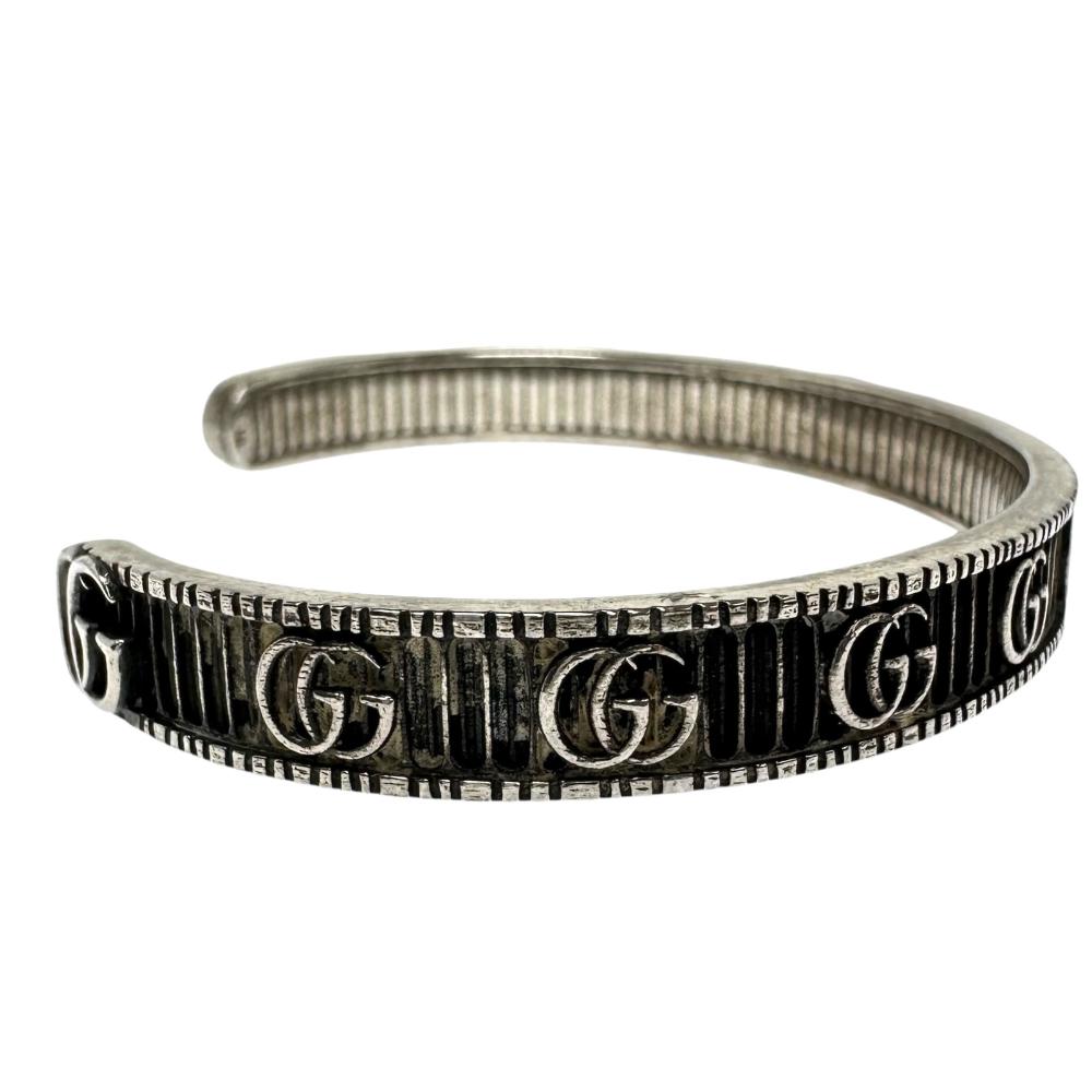 Gucci Silver 925 Double G Bangle Unisex