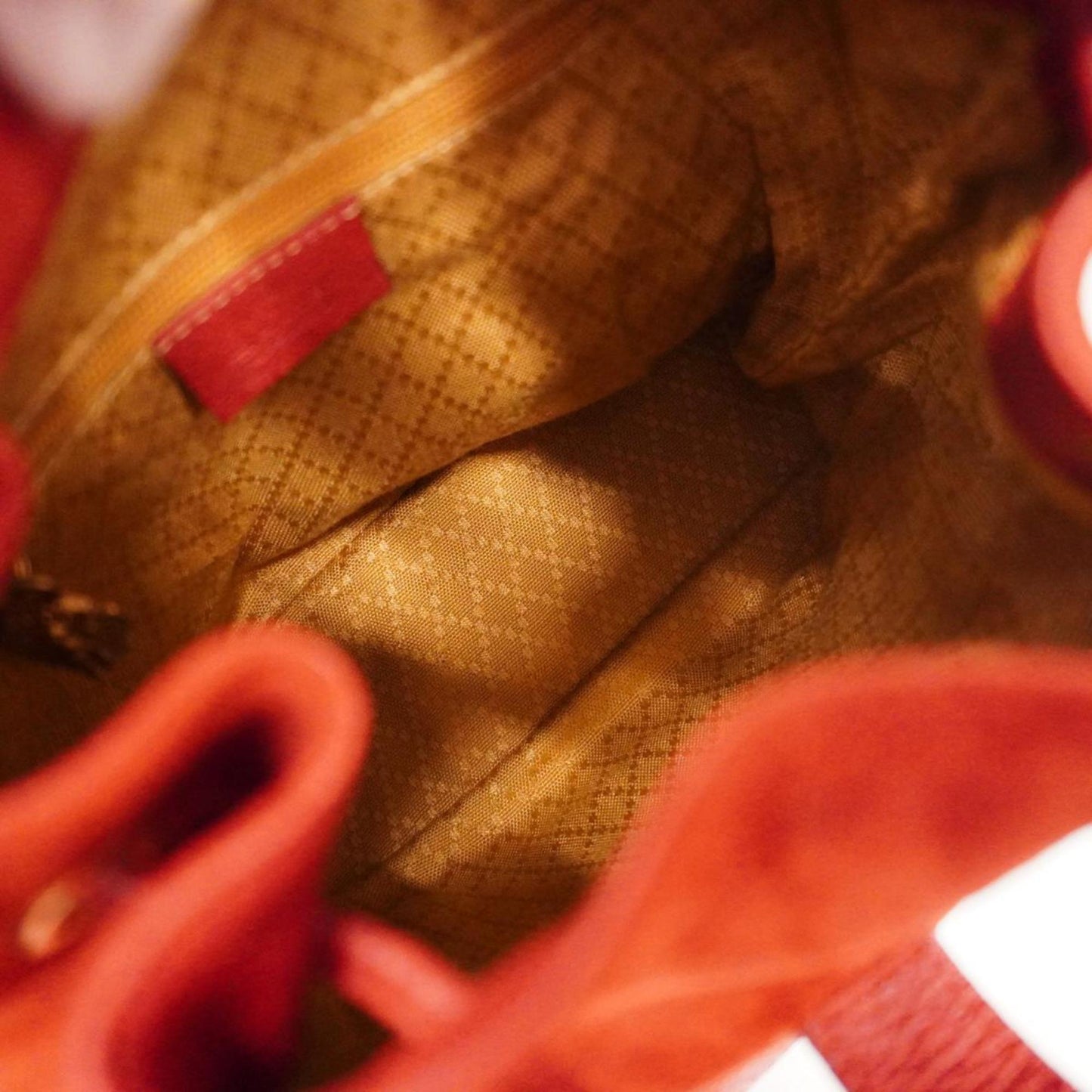 Gucci Bamboo  Suede Backpack Bag ()