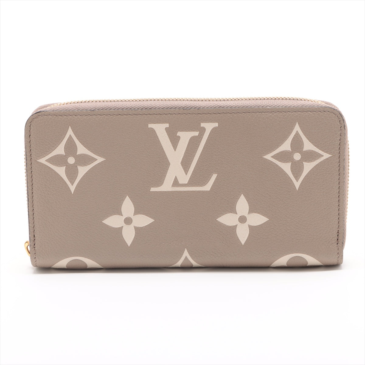 Louis Vuitton Vial Monogram Implant Zippyr Wallet M69794 Turtle Cream Round Zipper Wallet