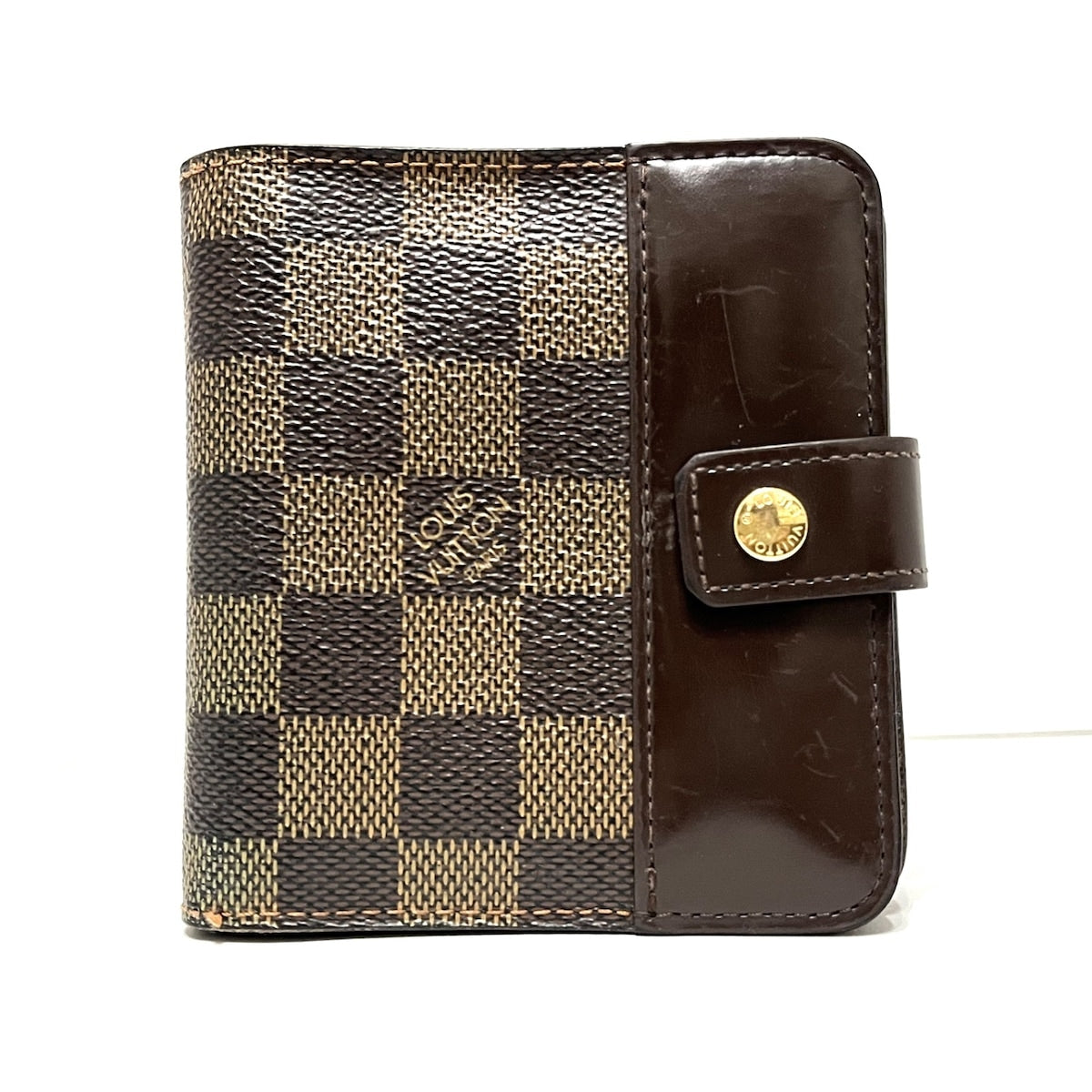 Louis Vuitton Compact Zip  Canvas Wallet  ()