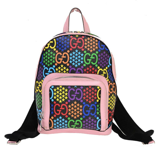 Luxury Gucci Trending 2025 Psychedelic  Canvas Backpack Bag ()