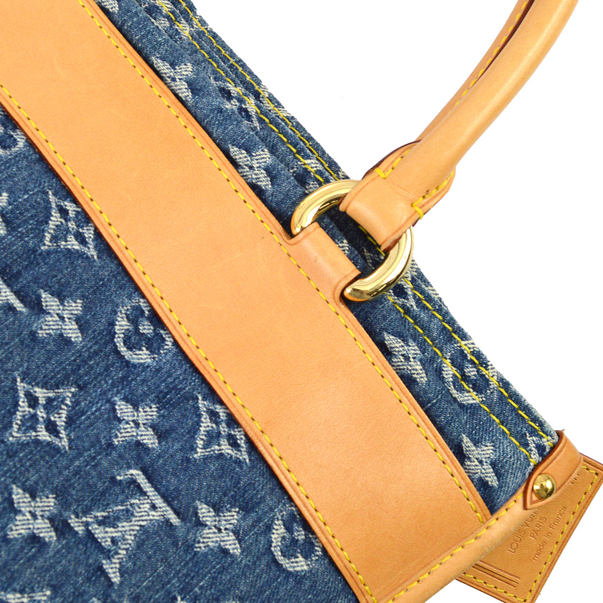 Louis Vuitton 2005 Monogram Denim Flat Shopper M95018