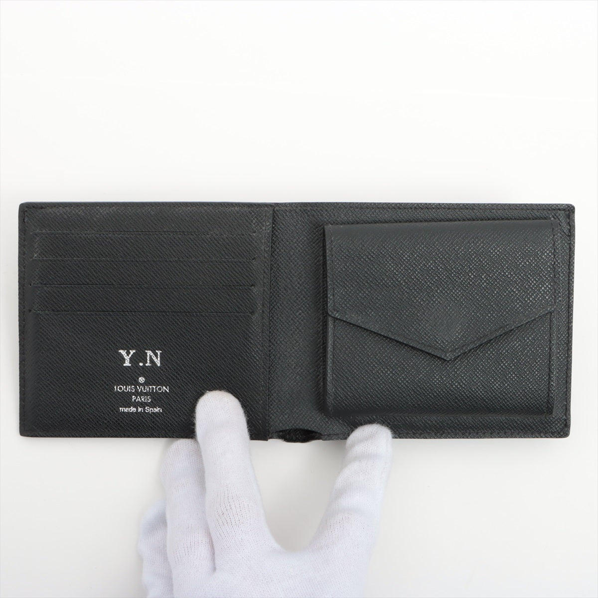 Louis Vuitton Epi Portfolio Marco NM M62289 Black Compact Wallet