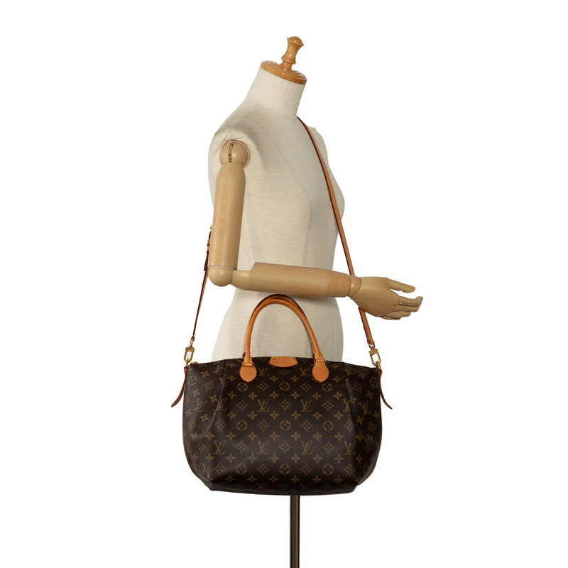 Louis Vuitton Monogram Thuren MM Handbag 2WAY M48814 Brown PVC Leather  Louis Vuitton