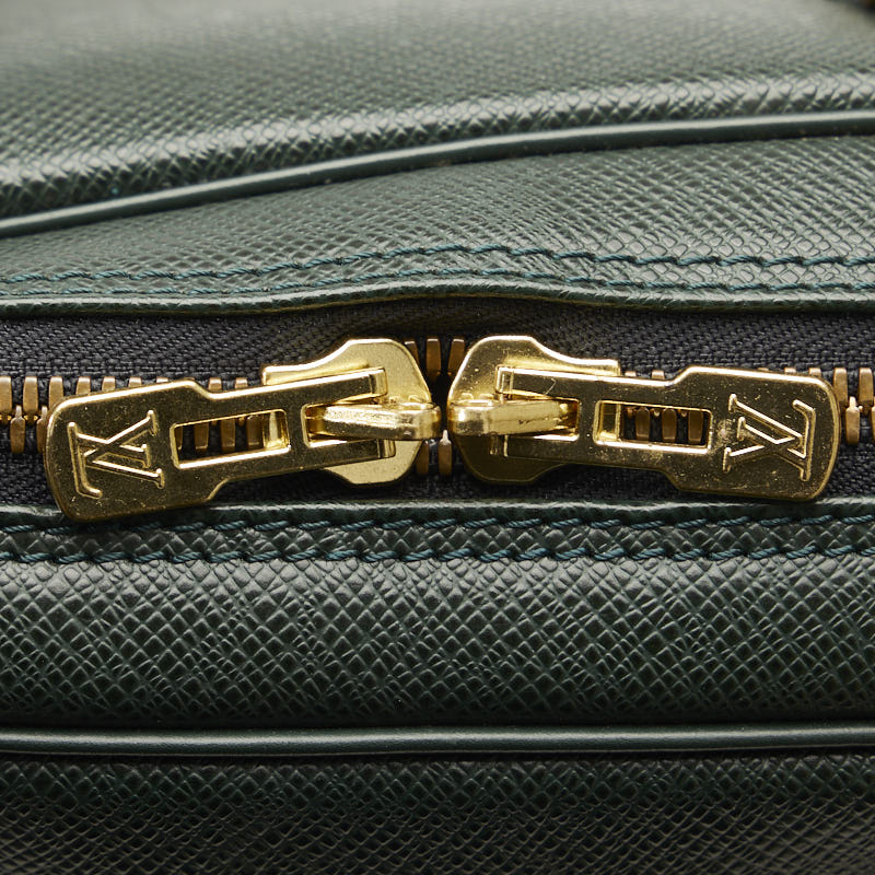 Louis Vuitton Taiga Boston Bag Travel Bag M30104 Dark Green Leather