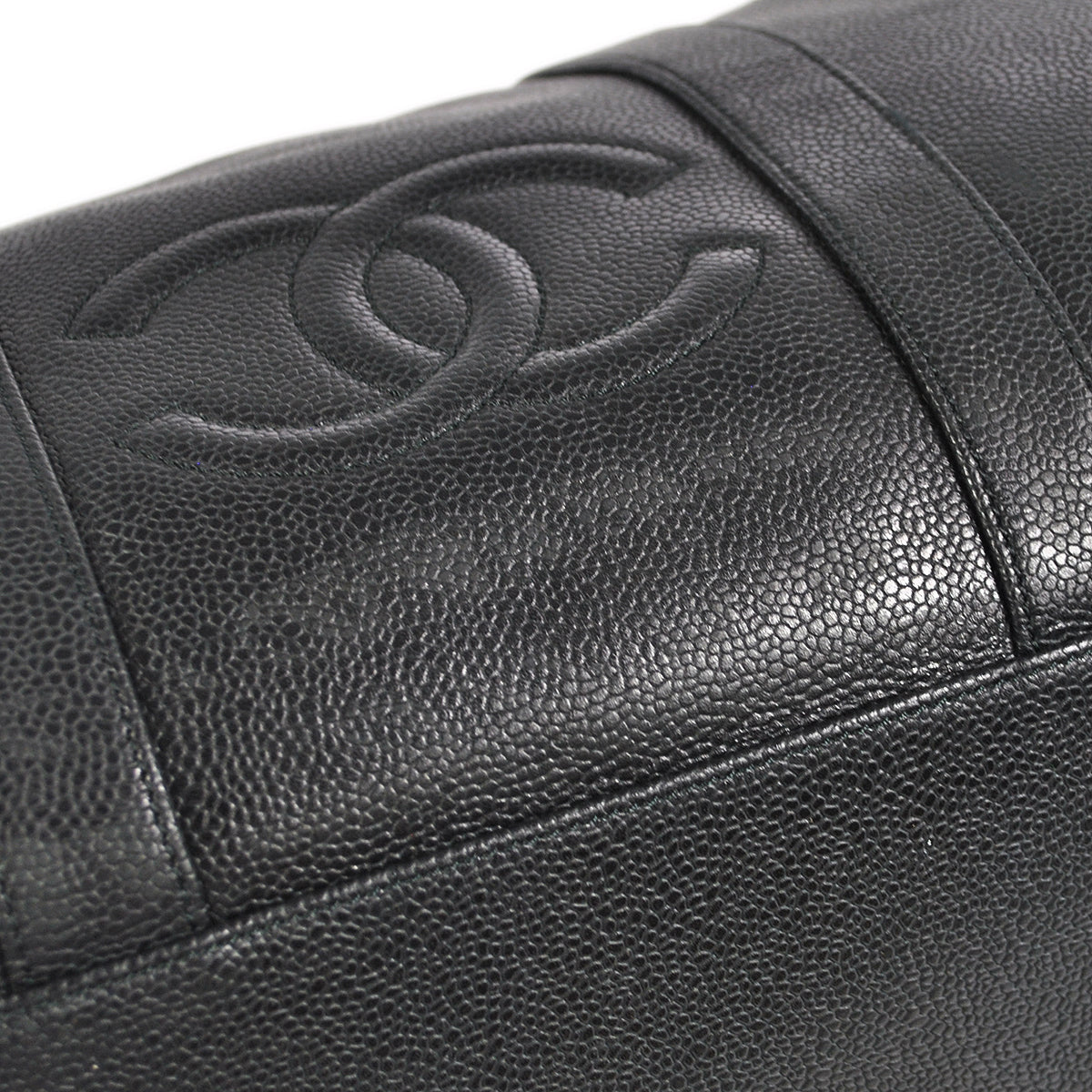 Luxury Chanel 1994-1996 Timeless Boston 45 Black Caviar