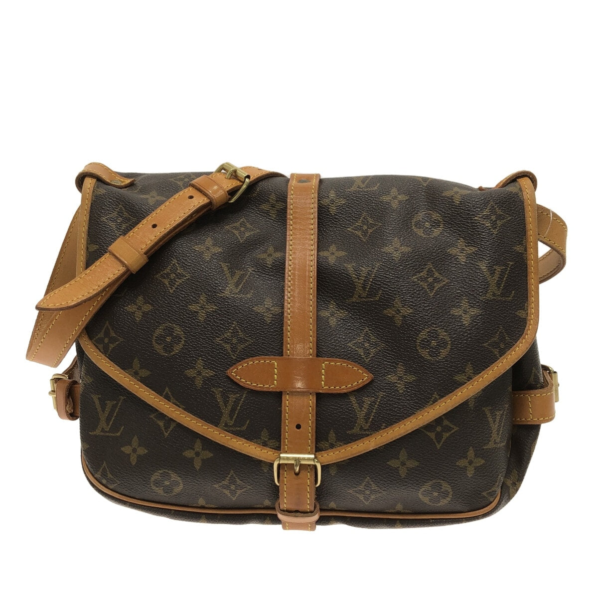 Louis Vuitton Saumur 30  Canvas Shoulder Bag ()