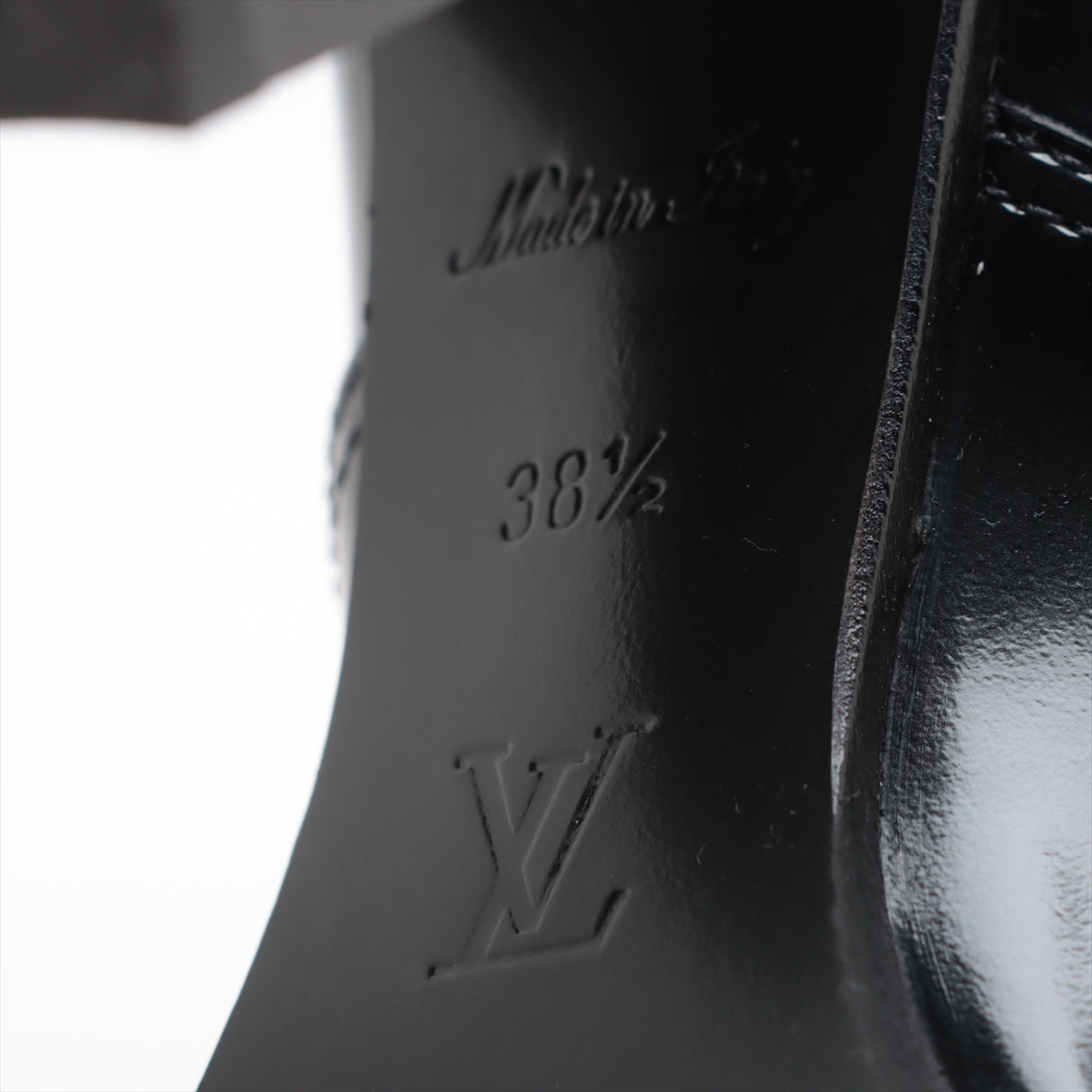 Louis Vuitton Start Trail Line 21 Year Patent Leather Short Boots 38.5  Black MA0231 Monogram Stands