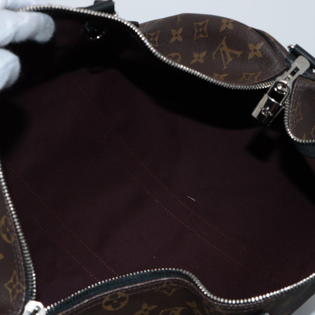 Louis Vuitton Monogram Makassar Keepall Bandouliere 45 M56711 Initial entrance to