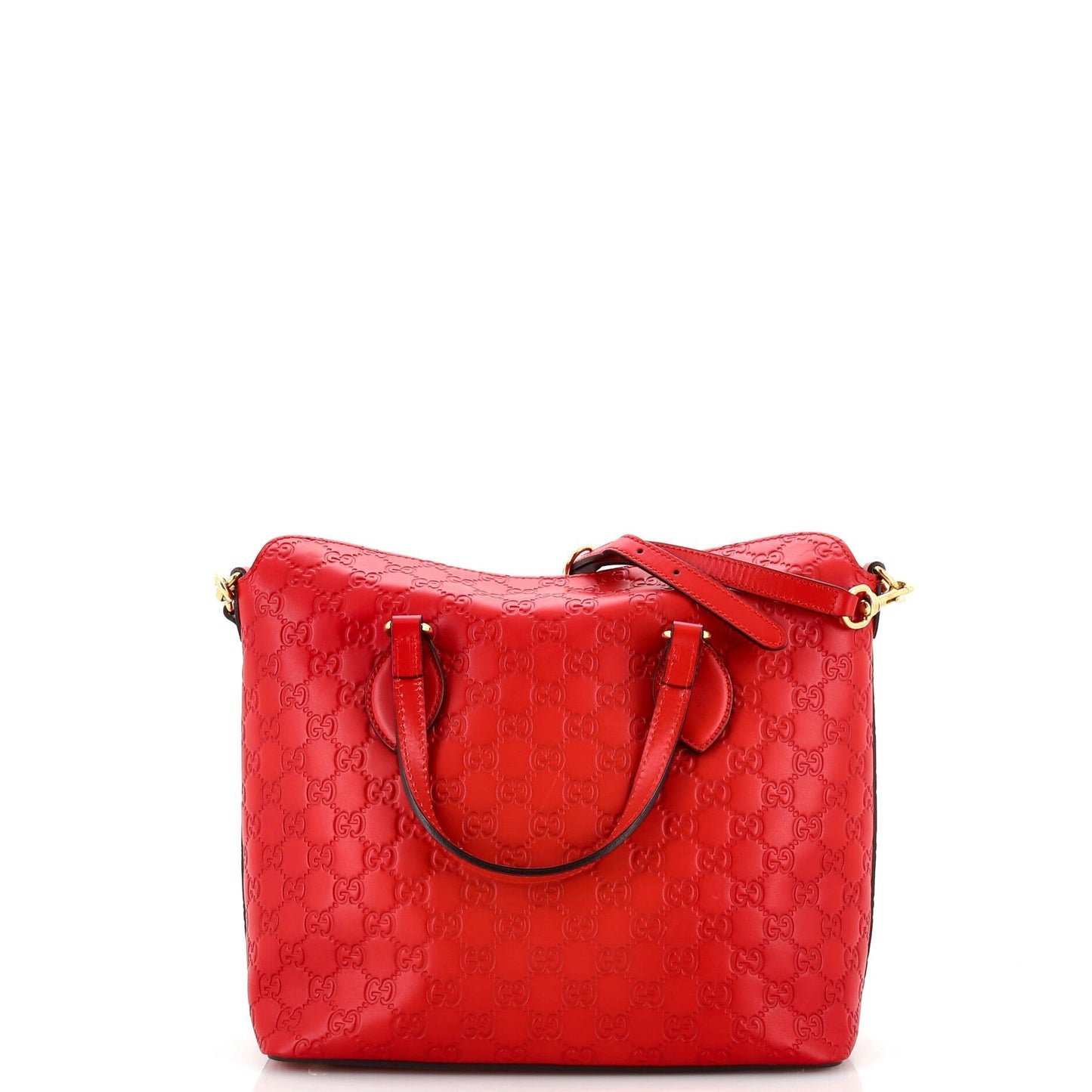 Signature Fold Over Tote Guccissima Leather Medium