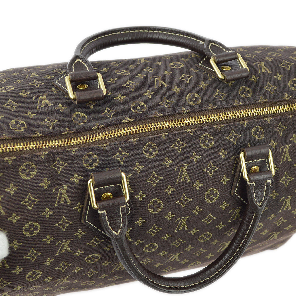 Louis Vuitton 2006 Brown Monogram Mini Lin Speedy 30 Handbag M95224