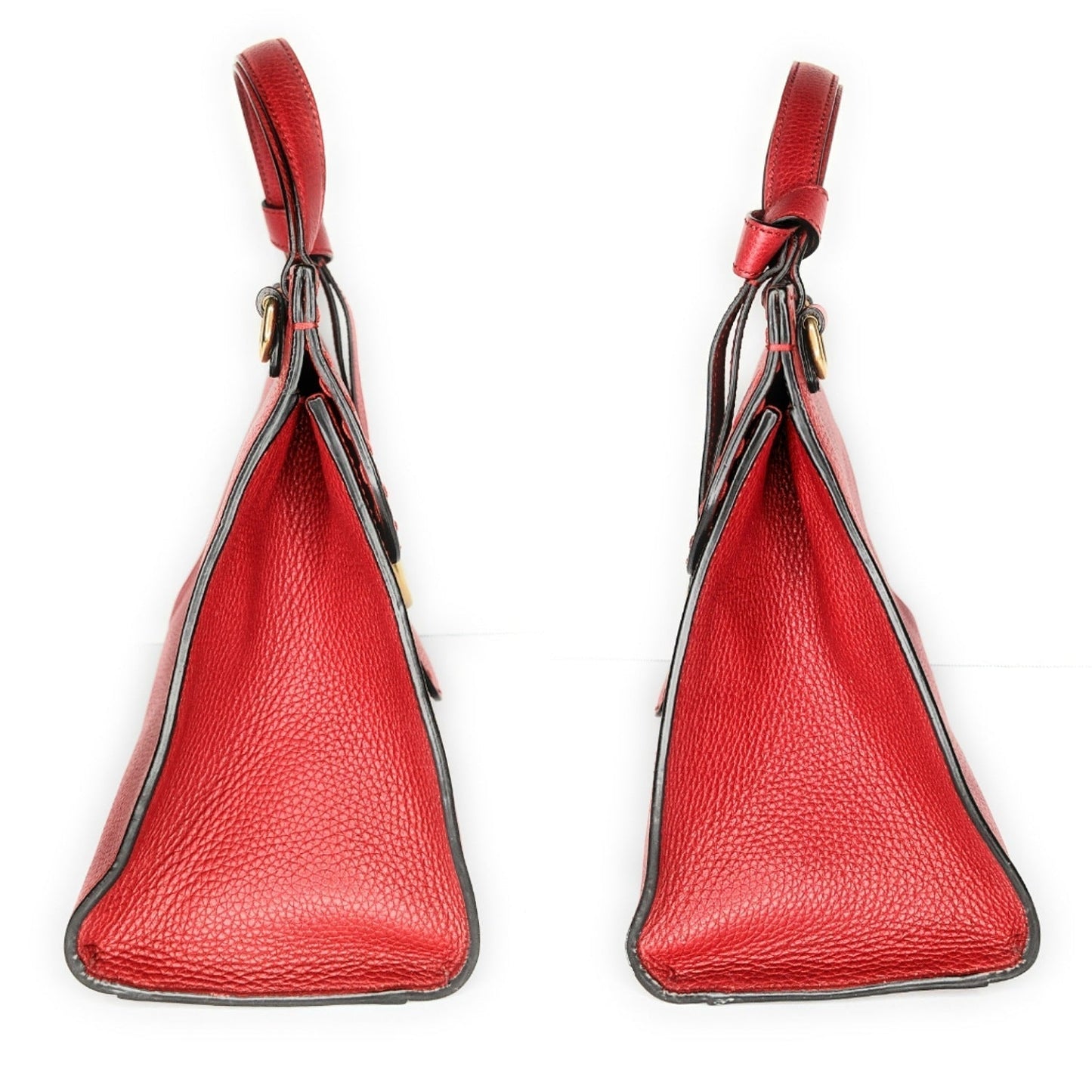 Luxury Gucci Red GG Marmont Top Handle Bag