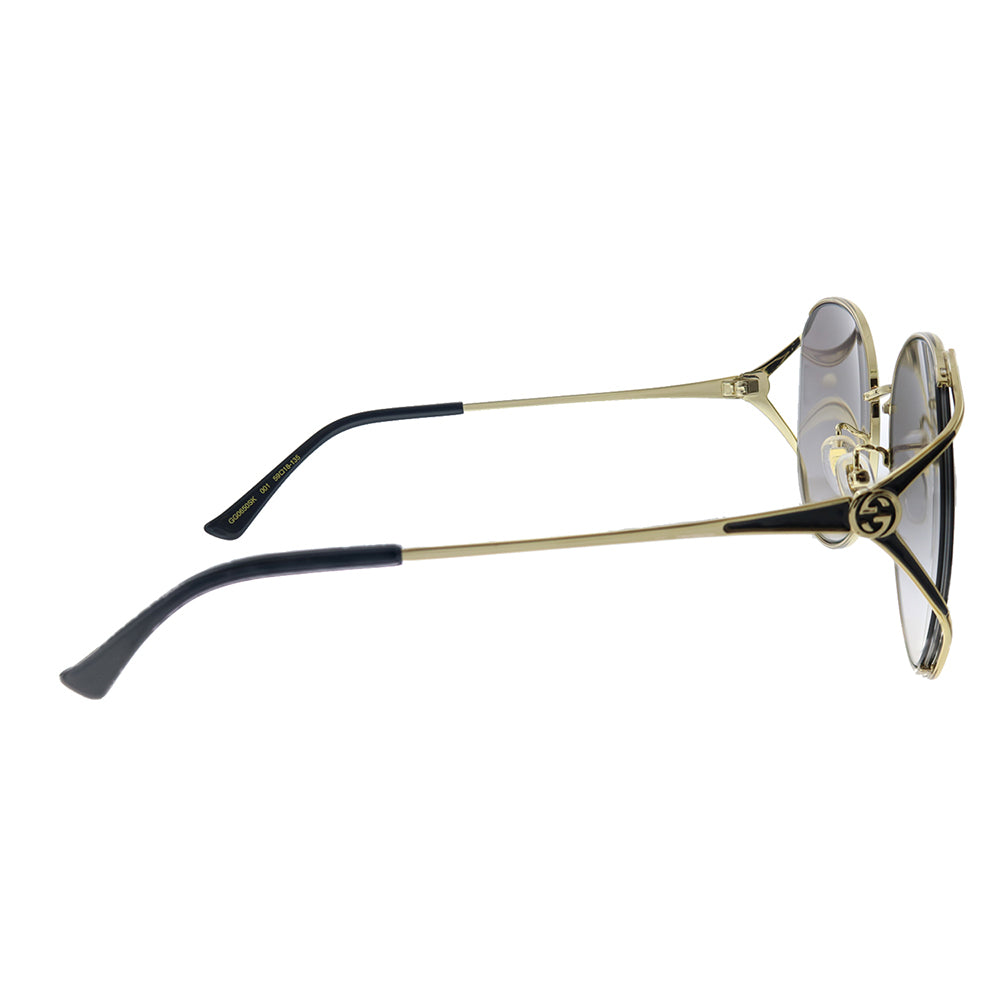 Gucci  GG 0650SK 001 Womens Round Sunglasses