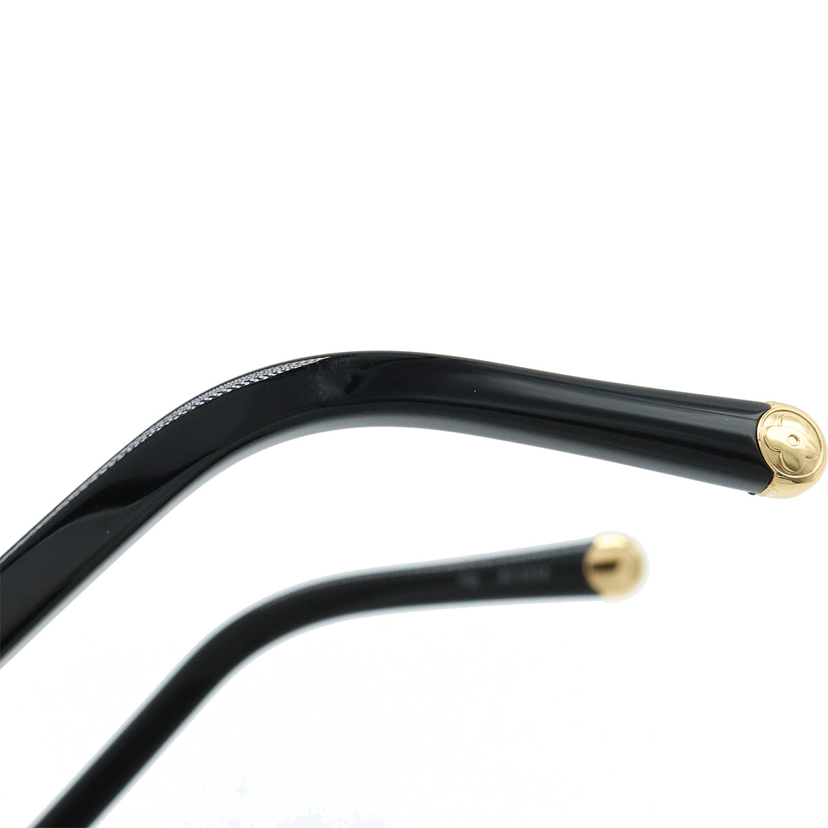 LOUIS VUITTON Louis Vuitton Sun Glasses  Monogram Light Cat Eye Glasses Blue Light Cutting Lenses Black Z1842E
