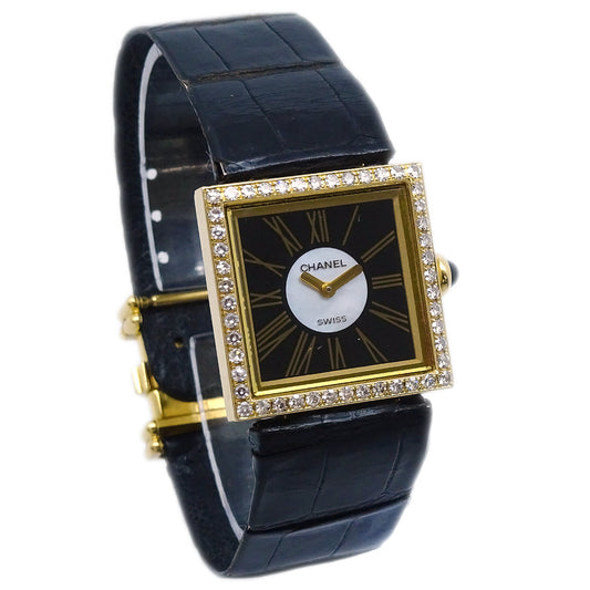 Luxury Chanel 1989 Mademoiselle Watch Diamond 18KYG