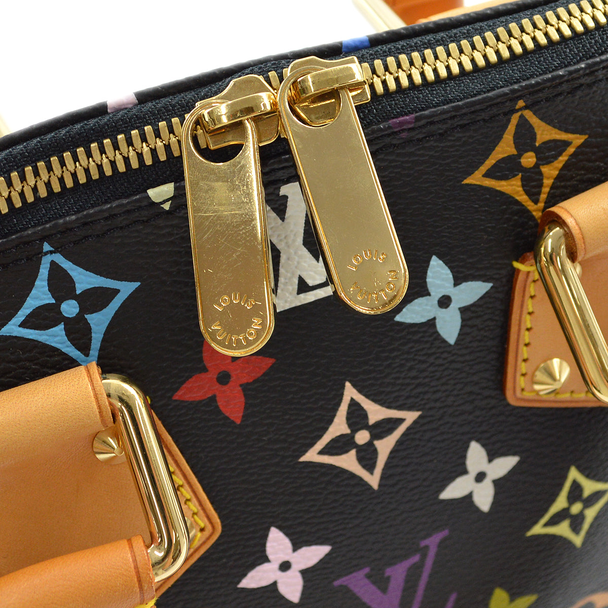 Louis Vuitton 2003 Black Monogram Multicolor Alma M92646