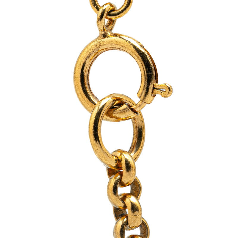 Chanel Vintage Clover Motif Necklace Gold