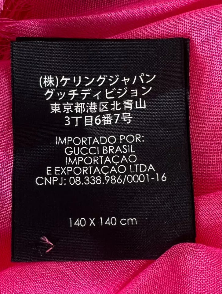 Gucci Women  Wool/Silk GRG Web GG Logo Scarf Shawl