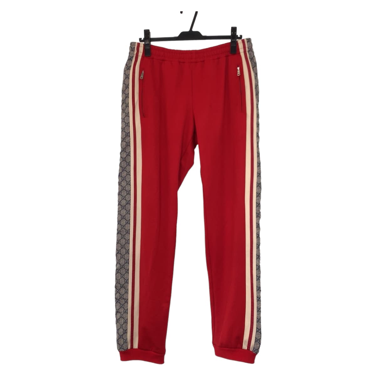 Luxury Gucci Trending 2025 Technical Jersey Pants Polyester/Cotton L Red