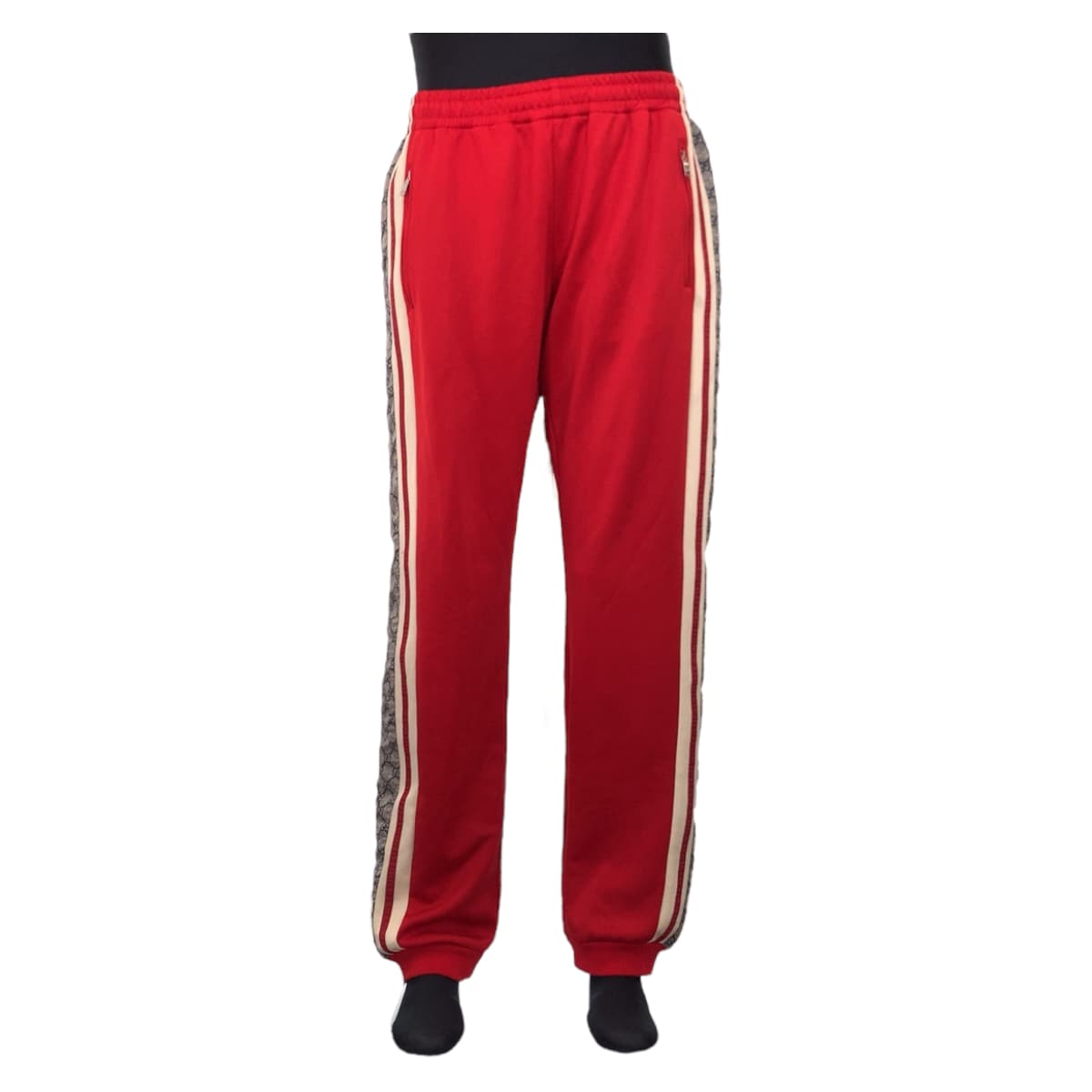 Luxury Gucci Trending 2025 Technical Jersey Pants Polyester/Cotton L Red