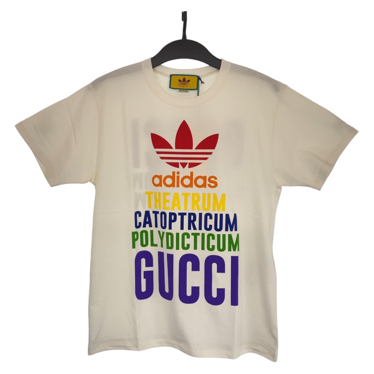 Luxury Gucci Trending 2025 x Adidas Cotton Logo Print Top XS