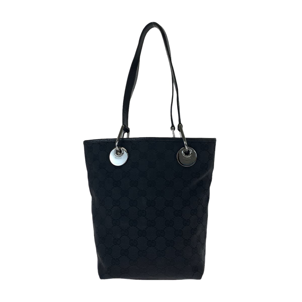 Luxury Gucci Trending 2025 Black GG Canvas Leather Tote Bag