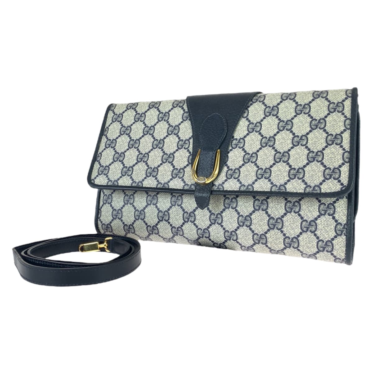 Luxury Gucci Trending 2025 Vintage GG Supreme Canvas Leather Shoulder Bag
