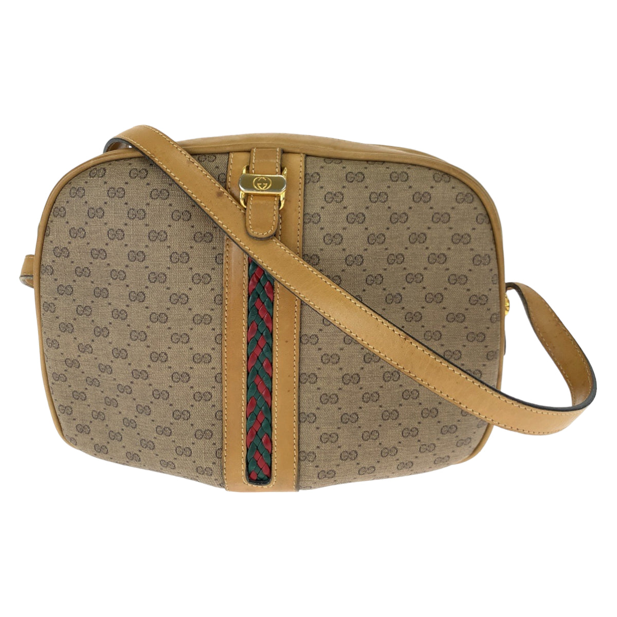Luxury Gucci Trending 2025 Vintage Micro GG Canvas Shoulder Bag