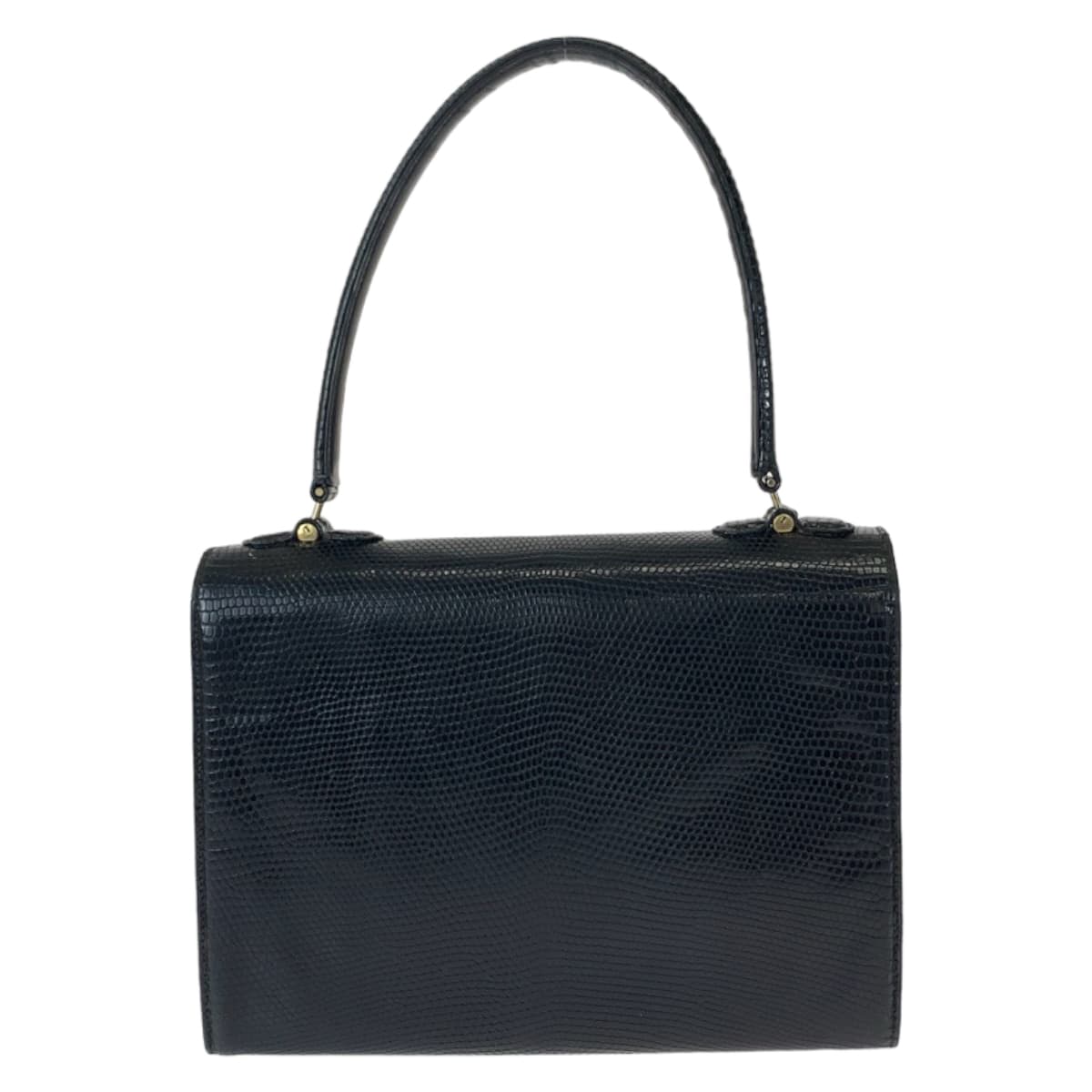 Luxury Gucci Trending 2025 Vintage Black Lizard Handbag 406839
