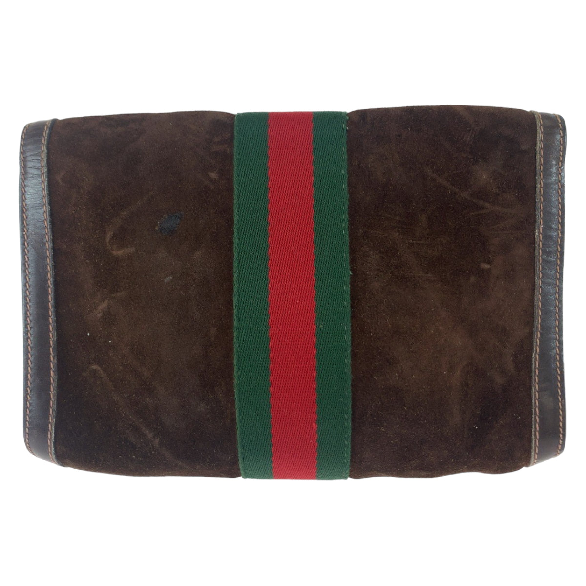Luxury Gucci Trending 2025 Vintage Suede Leather Clutch Bag