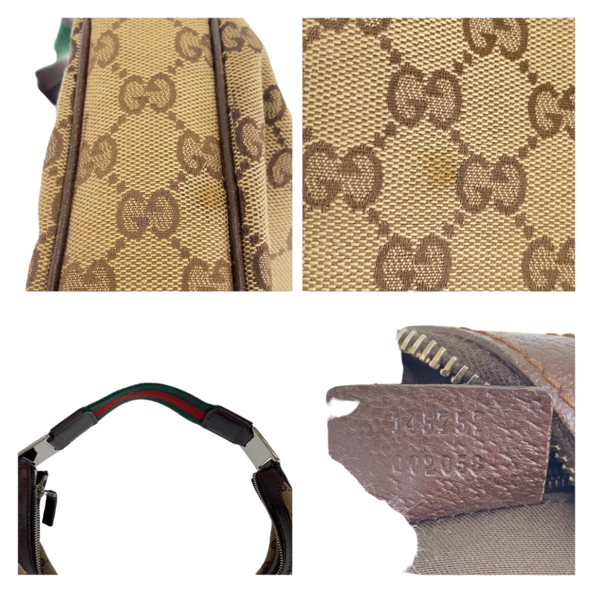 Luxury Gucci Trending 2025 GG Canvas Sherry Line Handbag