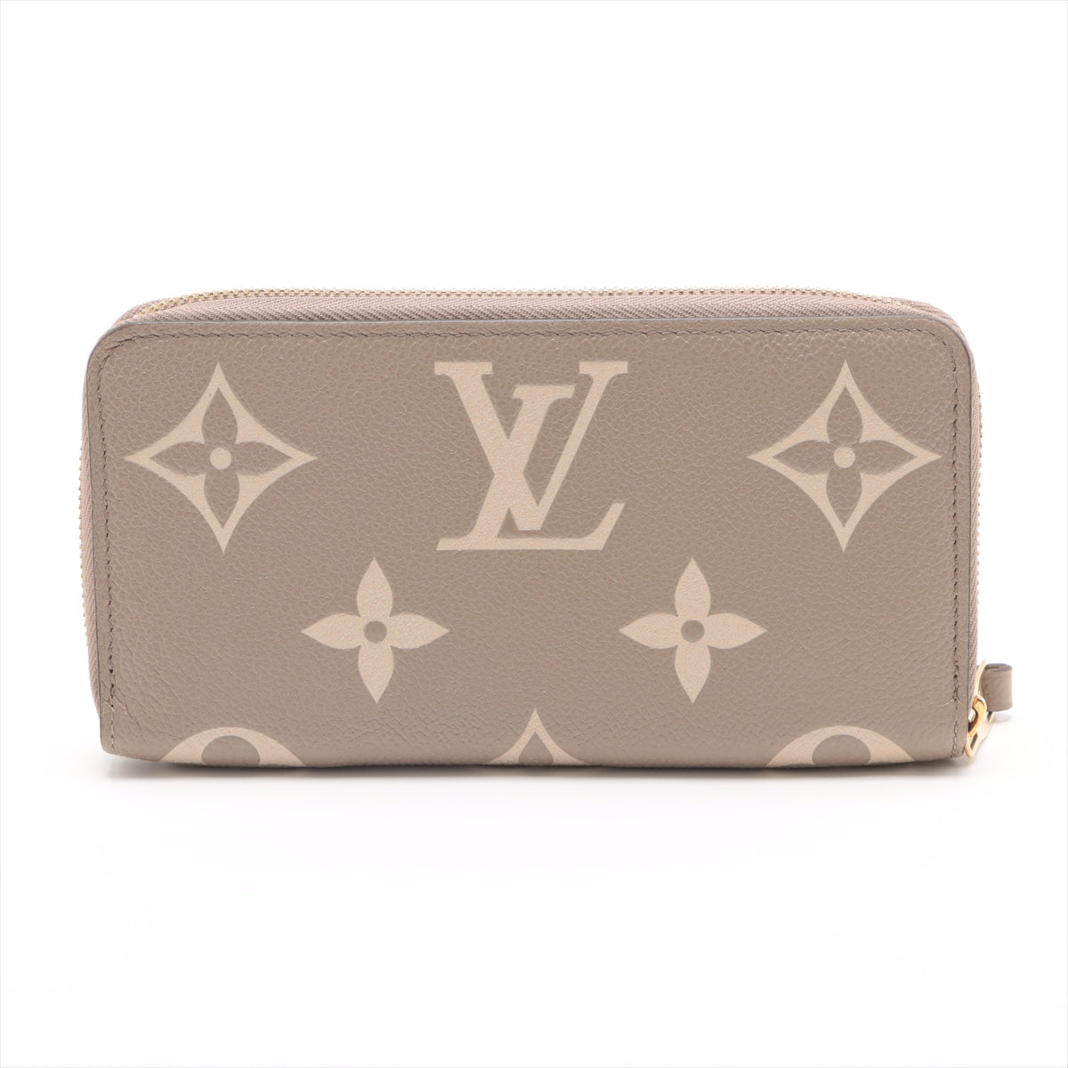 Louis Vuitton Vial Monogram Implant Zippyr Wallet M69794 Turtle Cream Round Zipper Wallet