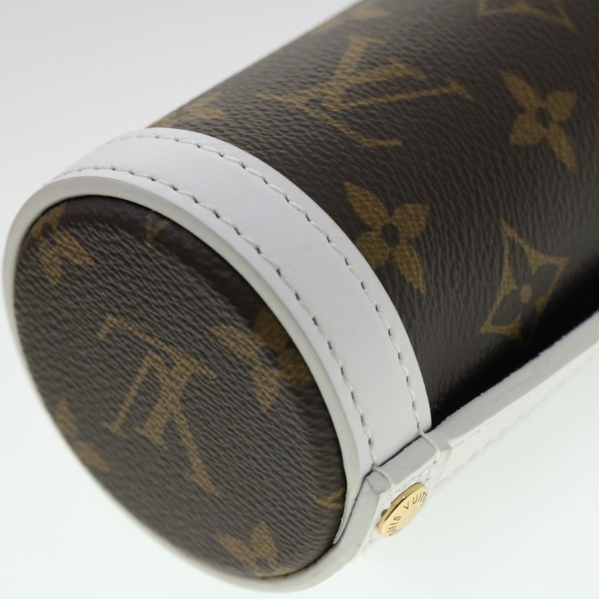 LOUIS VUITTON Monogram NBA FLASK HOLDER Water Bottle Blue Red GI0565 40703A