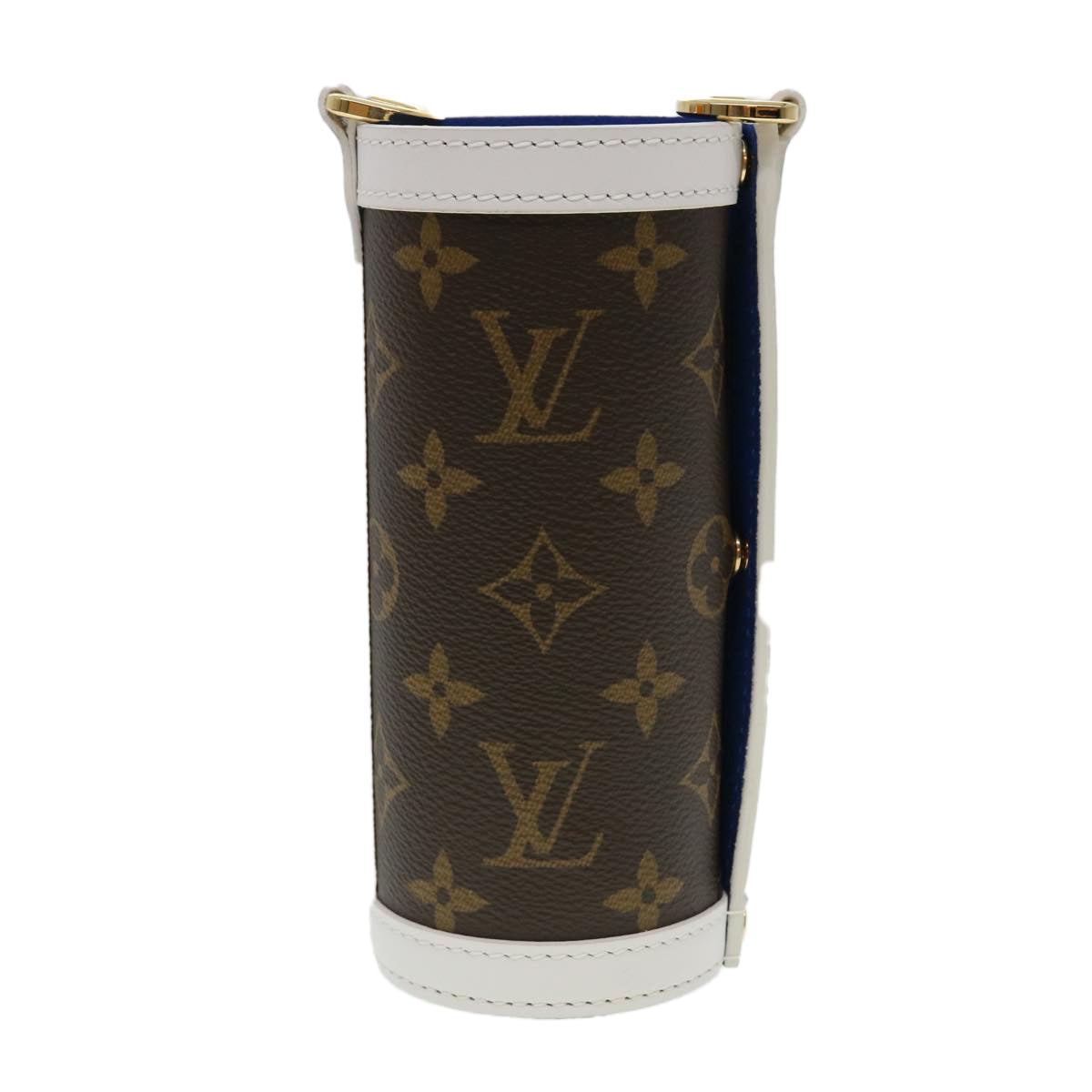 LOUIS VUITTON Monogram NBA FLASK HOLDER Water Bottle Blue Red GI0565 40703A