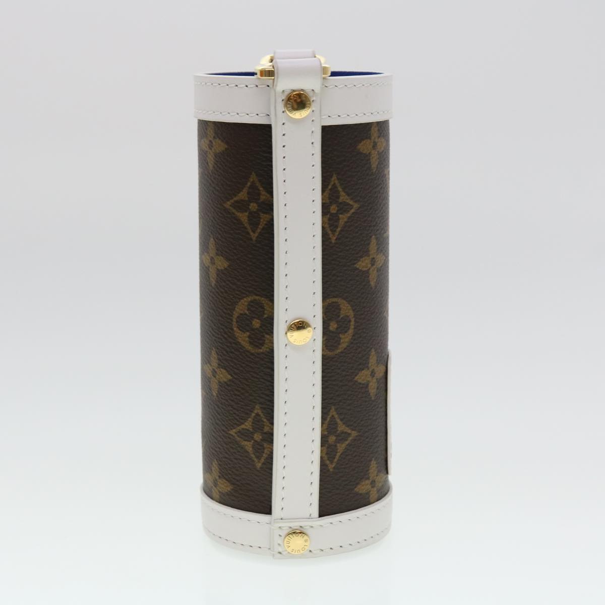 LOUIS VUITTON Monogram NBA FLASK HOLDER Water Bottle Blue Red GI0565 40703A