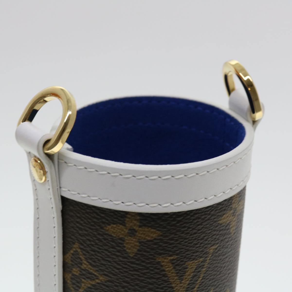 LOUIS VUITTON Monogram NBA FLASK HOLDER Water Bottle Blue Red GI0565 40703A