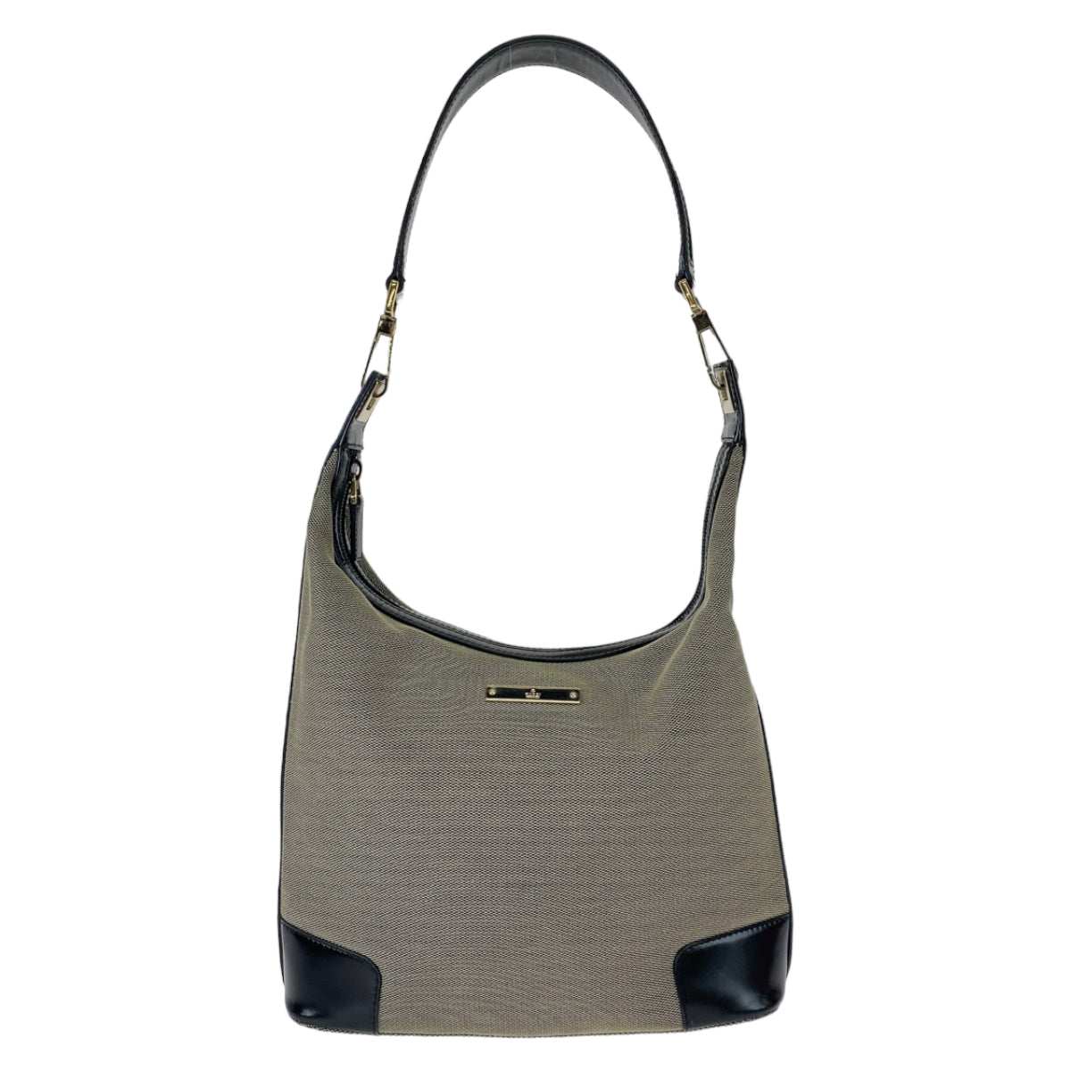 Luxury Gucci Trending 2025 Canvas/Leather Shoulder Bag Beige/Black